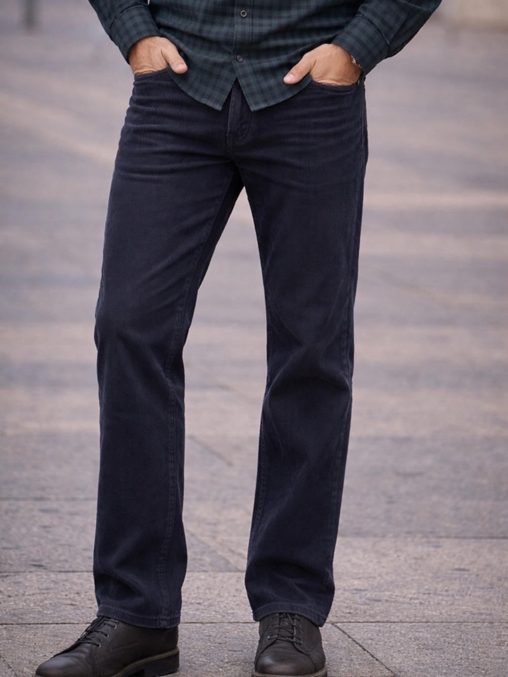 J.crew Slim Straight Fit Corduroy Jeans - Navy